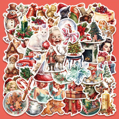 50pcs Christmas Stickers for Phone Case Suitcase Christmas Gift