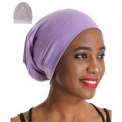 Night Cap Sleep Hat Beanie Organic Bamboo Satin Lined Bonnet