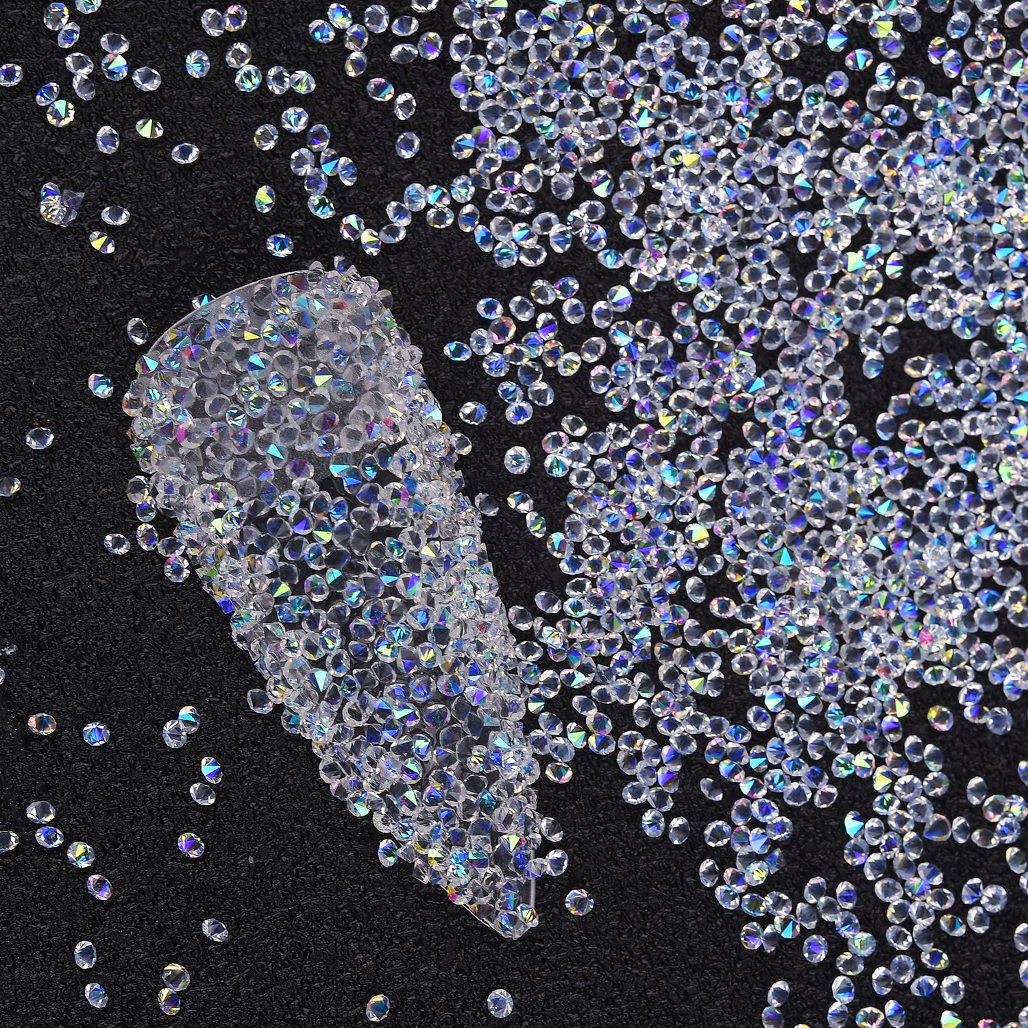 10000Pcs Pixie Nail Crystals Rhinestones Micro Nail Beads 1 2mm