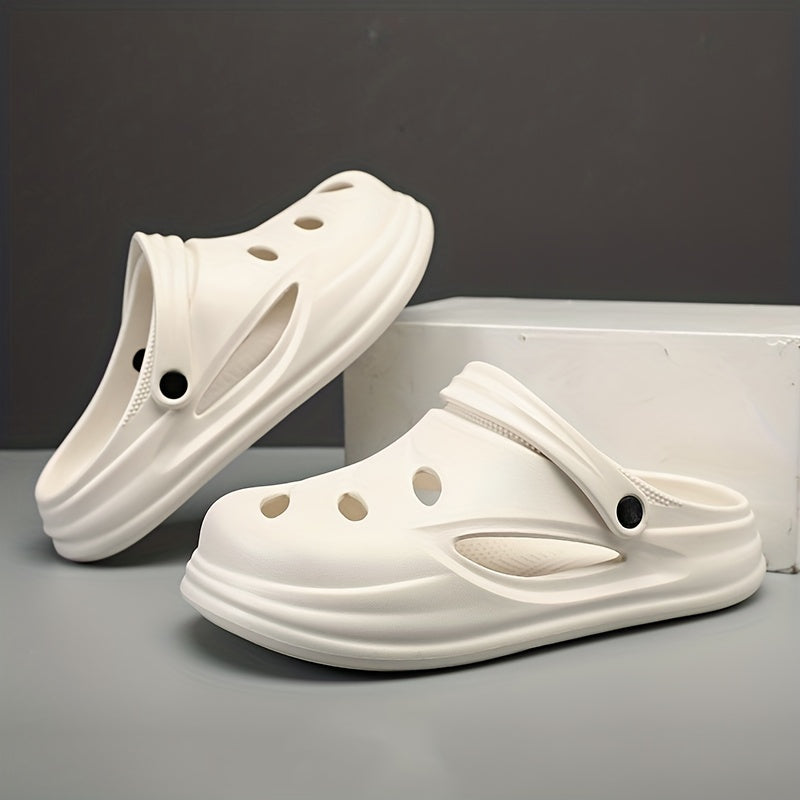 Men's Lightweight Comfy Clogs Hollow Out Non Slip Garden Shoes
