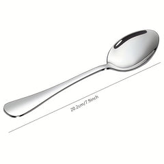 10pcs Stainless Steel Dinner Spoons Set for Kitchens & Restaurants