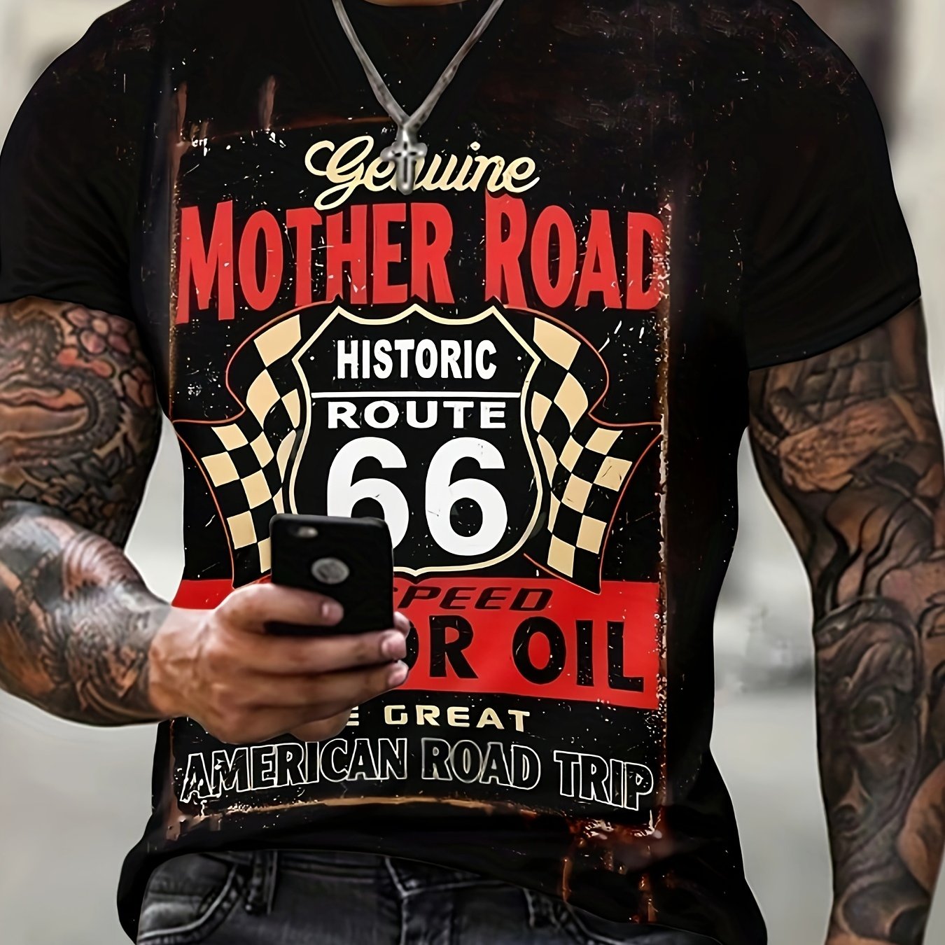 Men's 3D Print Casual Tee for Summer
