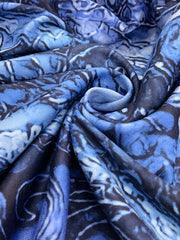 Floral Print V Neck Pleated Dress Plus Size