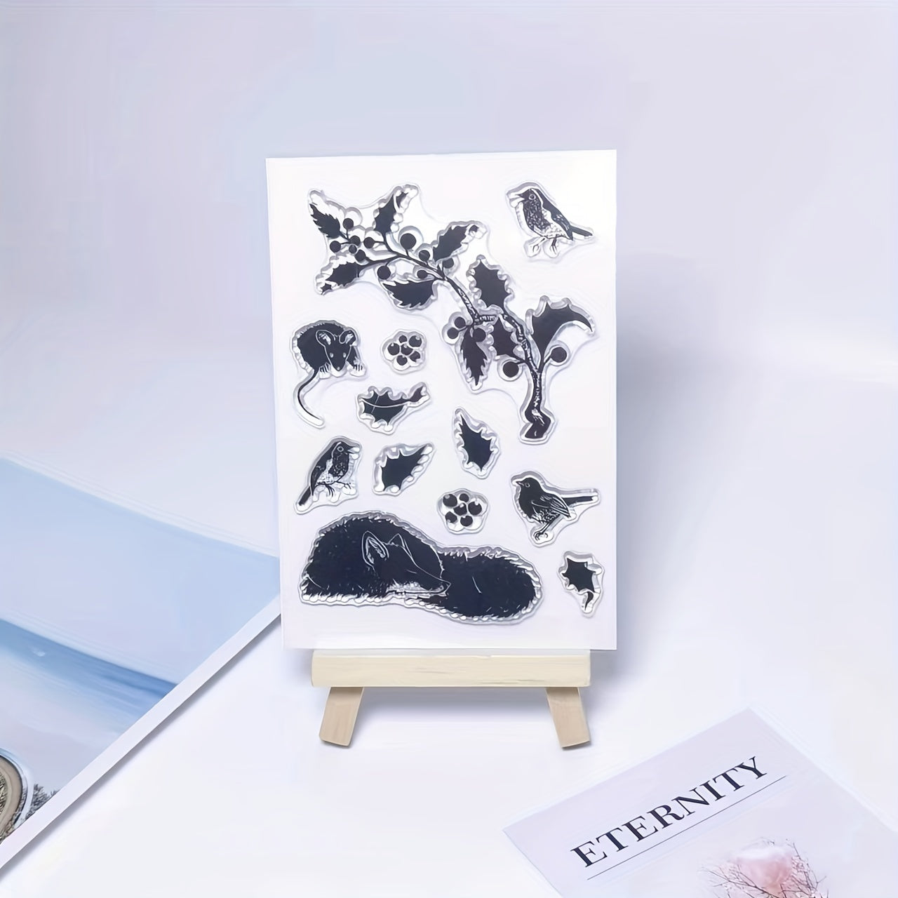 Branch Fox Bird Clear Stamps for Card Making Decorations DIY Scrapbook