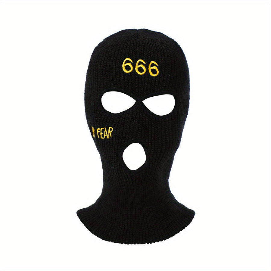 Mens Broken Love LOVER 666 Three Hole Mask Cycling Helmet Balaclava Mask