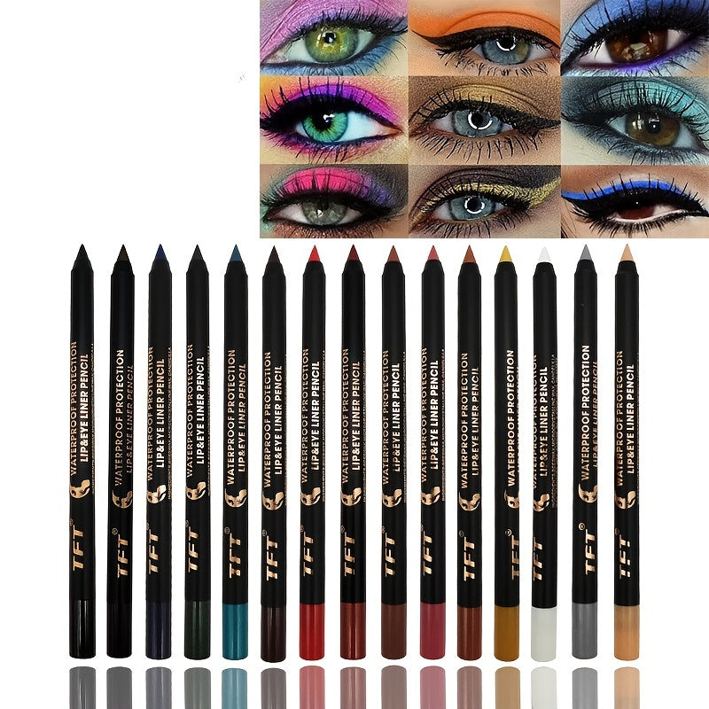 Colorful Eyeliner Pen Waterproof Long Lasting 14 Colors