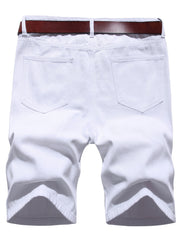 Men's Ripped Denim Shorts
