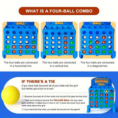 2 Player Bouncing Ball Game Family & Party Fun Toy with Colorful Balls
