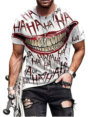 Men's Breathable Funny Mouth Print T-Shirt