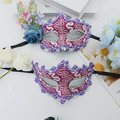 2pcs Bohemian Masks - Purple Polypropylene - Masquerade & Halloween Parties