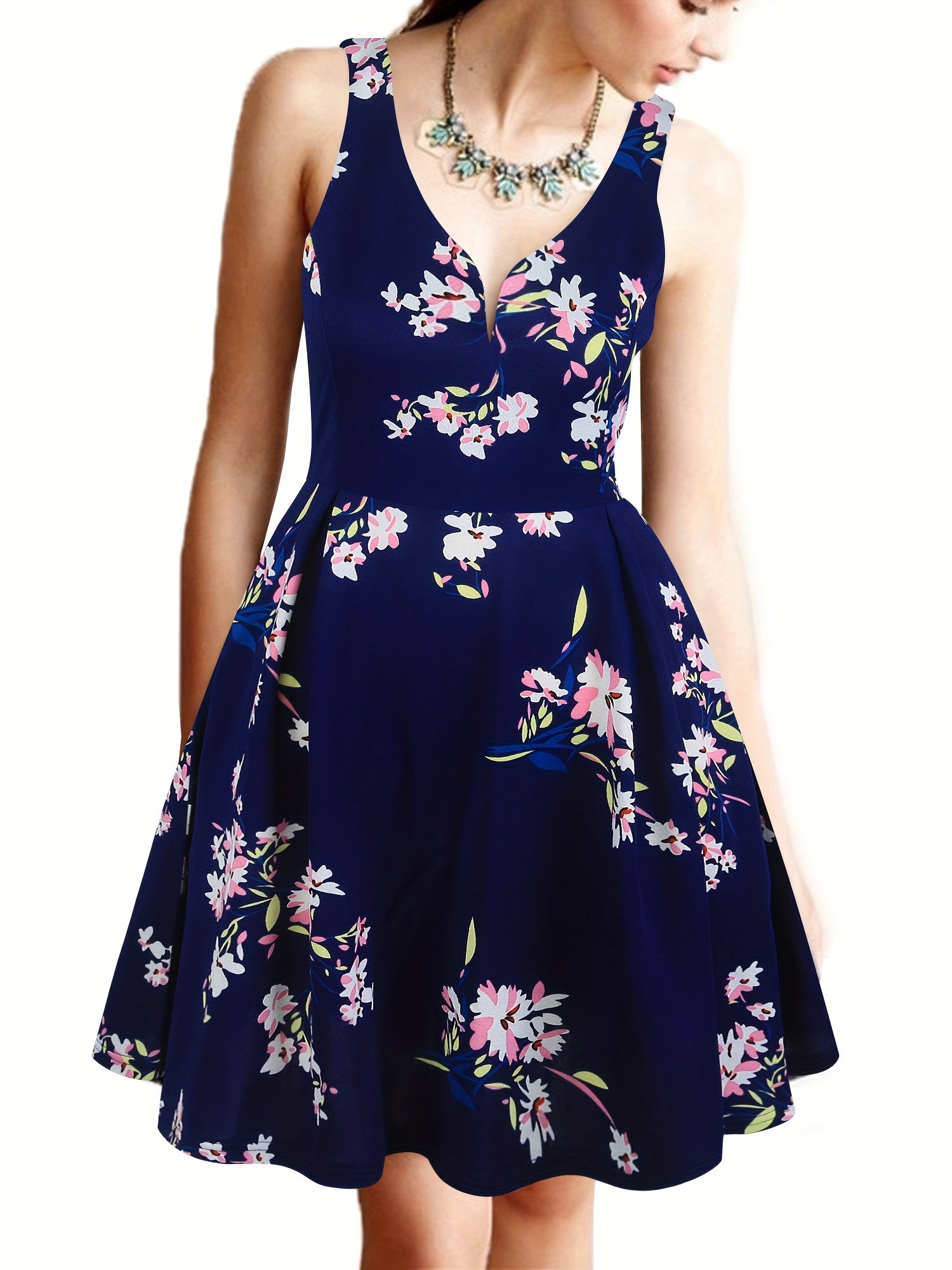 Princess Pompom Mini Bridesmaid Dress V neck Dinner Gowns