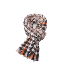 Winter Thermal Plaid Scarf Shawl Cold Weather Scarves & Wraps For Women