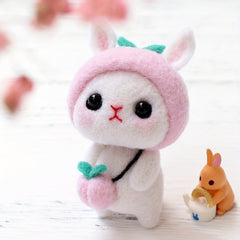 1pc Rabbit Felt DIY Material Package Holiday Birthday Gift Doll Decoration