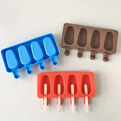 1pc Ice Cream Mold Popsicle Chocolate DIY Candy Mould Silicone Jelly Multifuncti