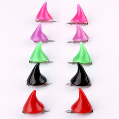 Cartoon Demon Horn Hair Clips for Girls