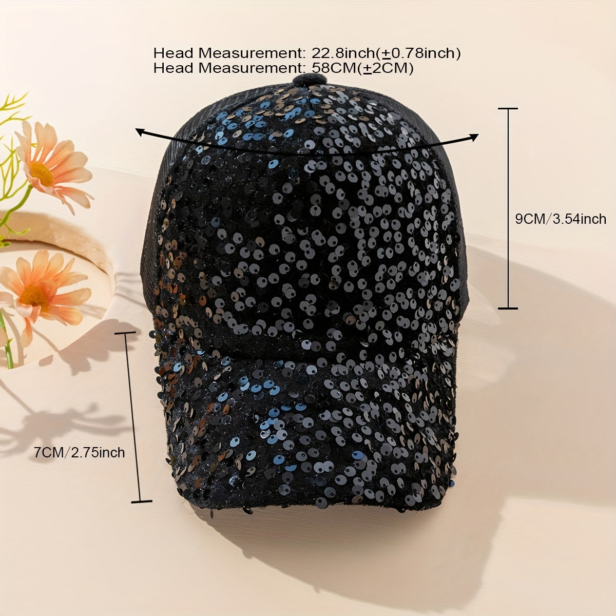 Sequin Sparkly Couple Trucker Hat Hip Hop Mesh Baseball Cap