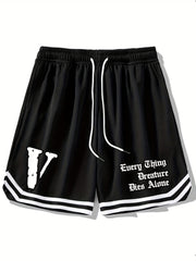 California 23 Striped Drawstring Shorts