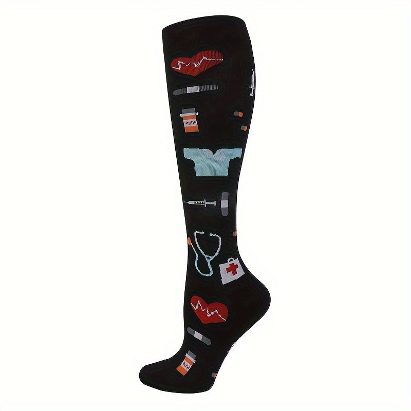 Men's Compression Sport Socks, Moisture Wicking & Breathable