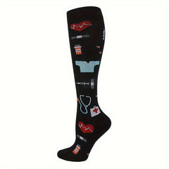 Men's Compression Sport Socks, Moisture Wicking & Breathable
