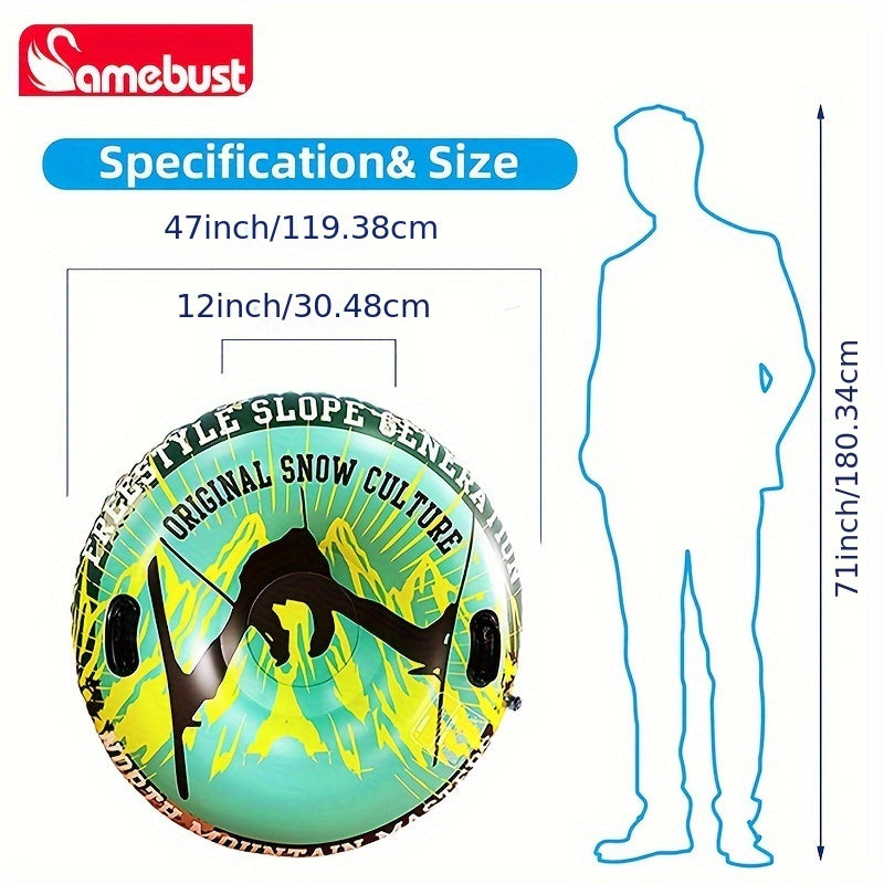 Inflatable Skiing Circle Snow Sled 47inch 119