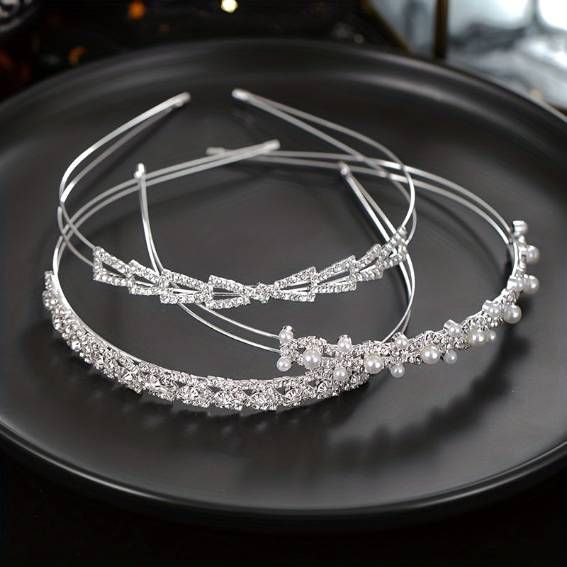 Sparkling Rhinestone Headband for Party Performance - Girls Gift