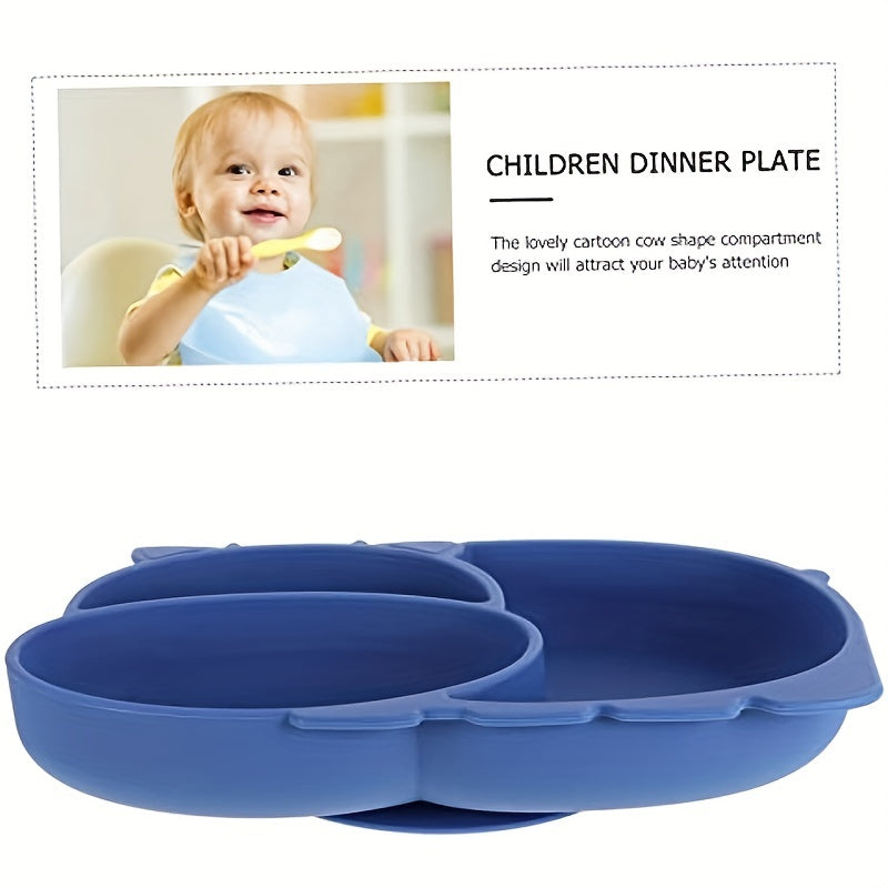 Baby Safe Silicone Dining Plate Cartoon Dish