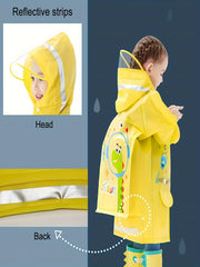 Girls Unicorn Graphic Hooded Raincoat - Gift