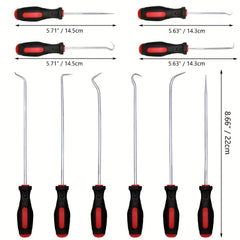 10pcs Pick & Hook Set O Ring & Seal Remover Soft Grip Assorted Shapes