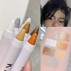 7 Colors Eyeliner Highlighter Pen Matte Glitter Waterproof Pearly Shimmer