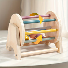 Wooden Rolling Drums Puzzle Spherical Music Toy