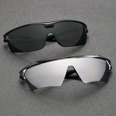 2pcs Men's Cycling Sports Goggles Sunglasses With Glasses Case