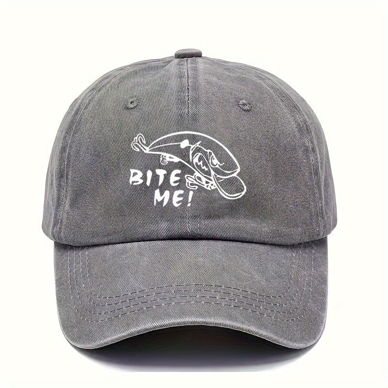 Unisex Baseball Hat Adjustable Retro Printed Hat Outdoor Fishing Hat