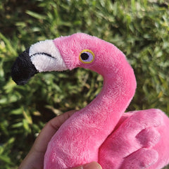 Cute Pink Flamingo Plush Toy Stuffed Animal Yellow Beak Nursery Decor Cuddly