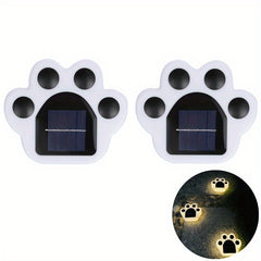 4pcs LED Solar Lawn Lights Outdoor Waterproof Buried Lights Bear Cat Paw