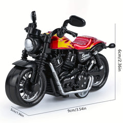 1pc Alloy Pull Back Toy Motorcycle Model Ornament