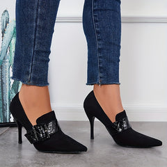 Women's Pointed Toe High Heels Slip On Stiletto Heels