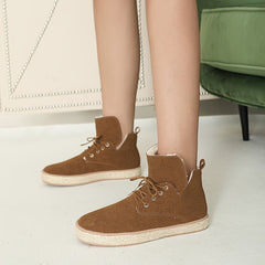 Plush Lined Thermal Skate Shoes Non Slip Winter Boots