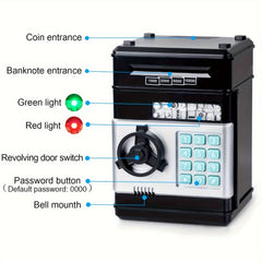 Kids ATM Piggy Bank Money Saving Toy w/ Password Lock