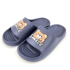 Men's Bear Print Slides Anti Skid Slippers