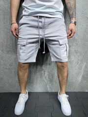 Men's Lightweight Drawstring Cargo Shorts