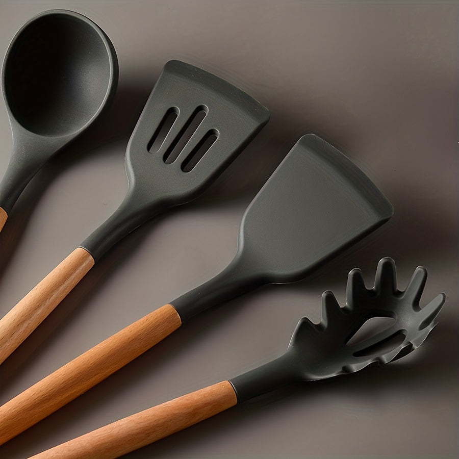 12pcs Silicone Utensil Set Non Stick Kitchen Cooking