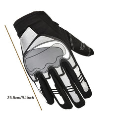 Reflective Motorcycle Sports Gloves Full Finger Non-slip Protective Riding Glove