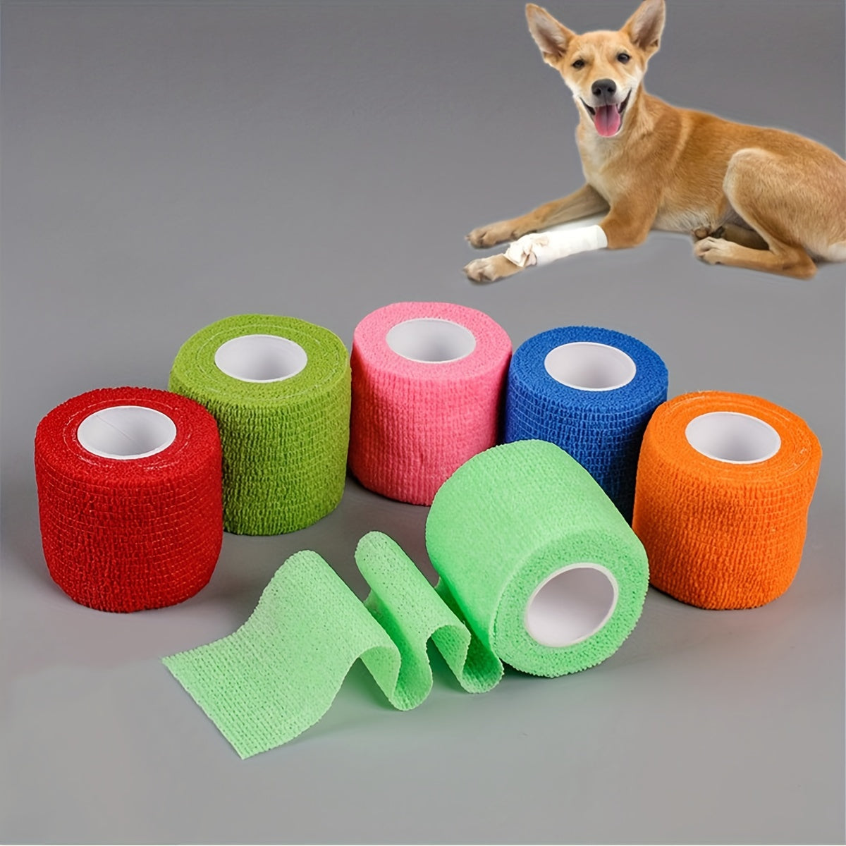Pet Self Adhesive Bandage Wrap For Dogs Cats Elastic Tape