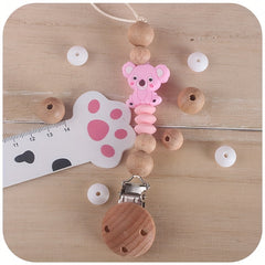 Bear Silicone Pacifier Clip | Safe Anti Chain Nipple Holder