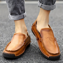 Men's Comfy Stitch Loafer Shoes Non-Slip Slip-On Driving Shoes