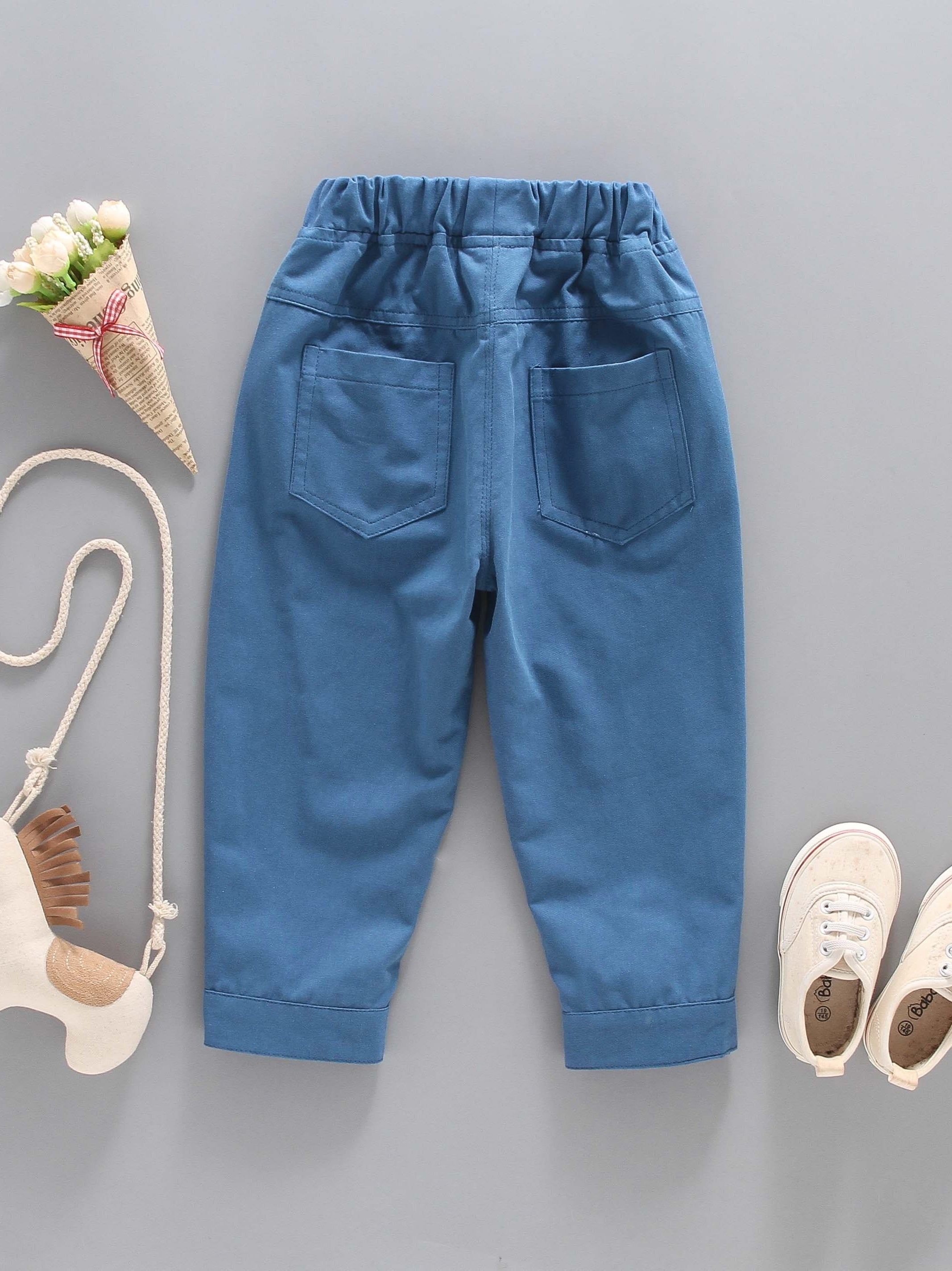 Boys Casual Pants with Pockets Spring/Autumn Kids Clothes