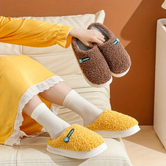 Women's Plush Lined Flat Slippers - Comfortable Slip On Shoes