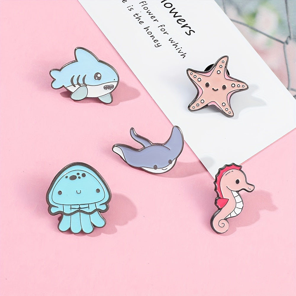 Marine Enamel Pin for Backpacks and Clothes - Holiday Gift for Kids