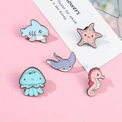 Marine Enamel Pin for Backpacks and Clothes - Holiday Gift for Kids