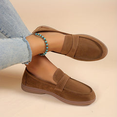 Women's Comfortable Round Toe Slip-On Flat Loafers